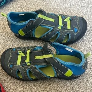 Kids Outdoor Adventure Sandals - Blue and Green